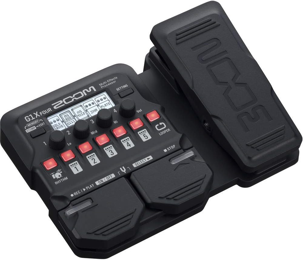 G1X Four Guitar Effects Processor (Built-In Expression Pedal) with Polsen HPC-A3