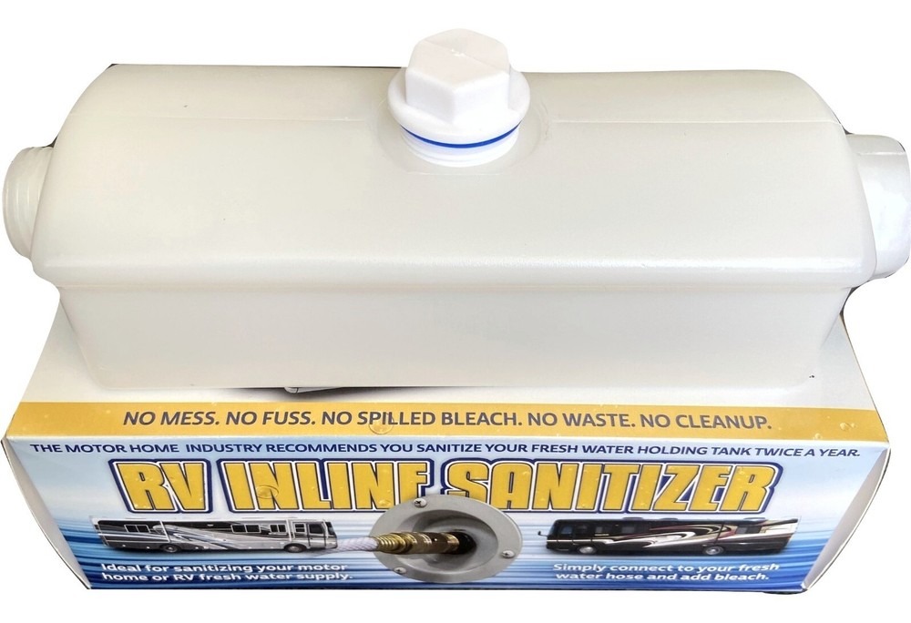RV Inline Sanitizer Defective Package - Helper to disinfect RV Fresh Water Tank