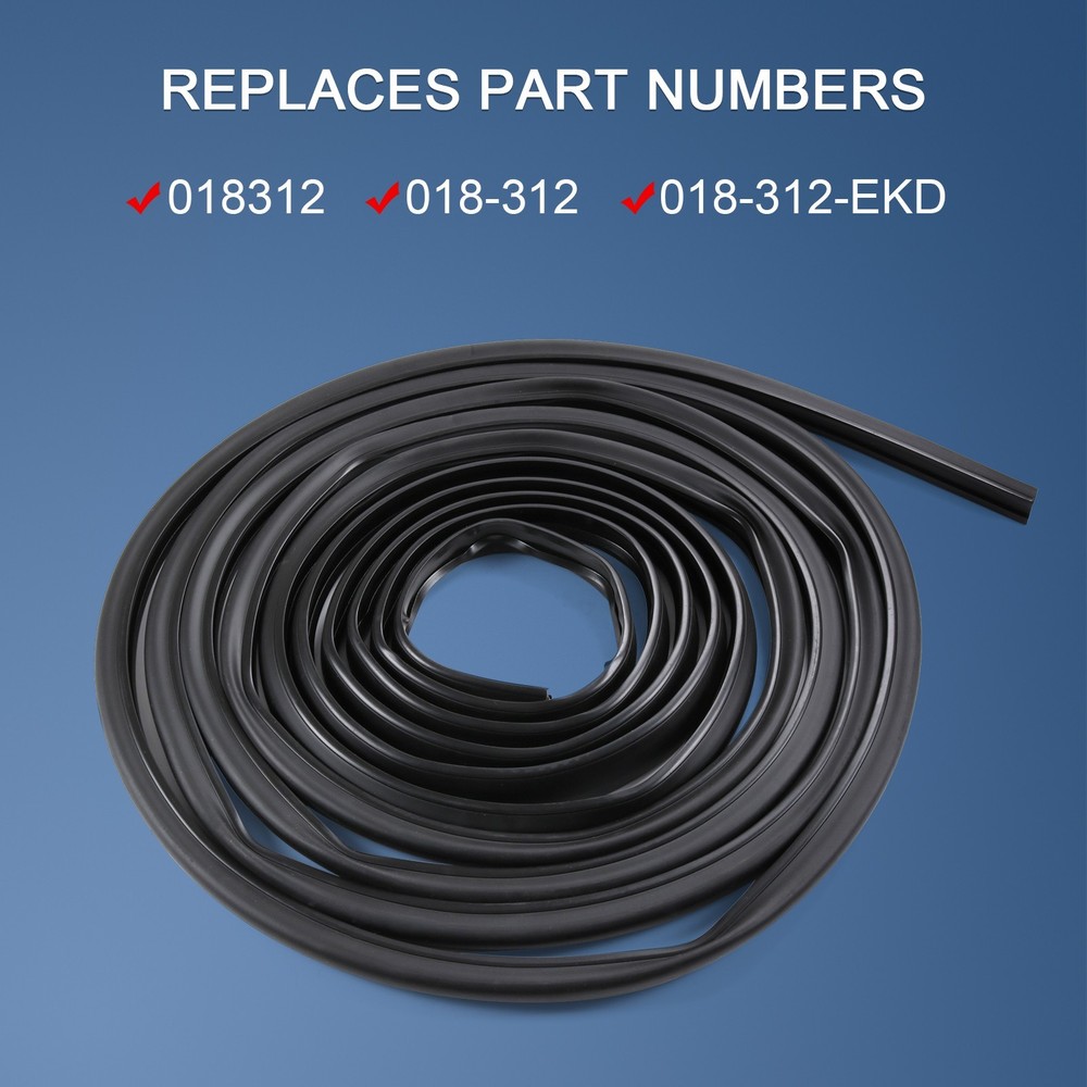 Rubber Black 018 312 EKD for 1″ X 15/16″ X 35' D Seal RV Slide Out System