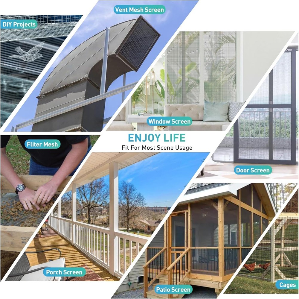 Black Stainless Steel Mesh Window Screen Roll