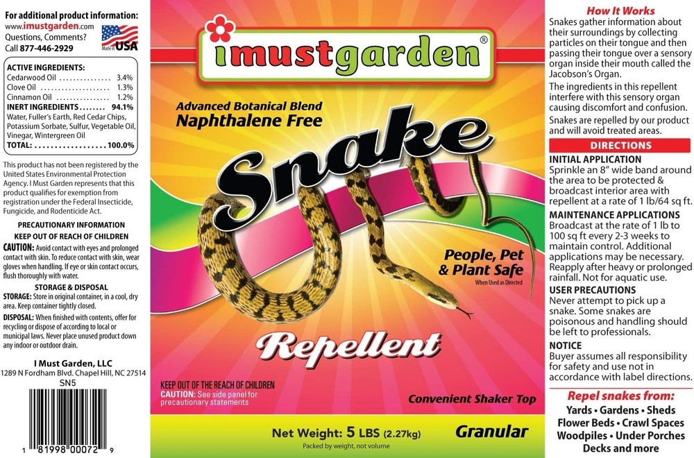 All-Natural Snake Repellent Granules