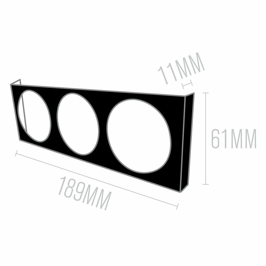 DIN DASHBOARD INSTRUMENT PANEL 3 HOLES SUPPORT 52MM CAR TOOLS