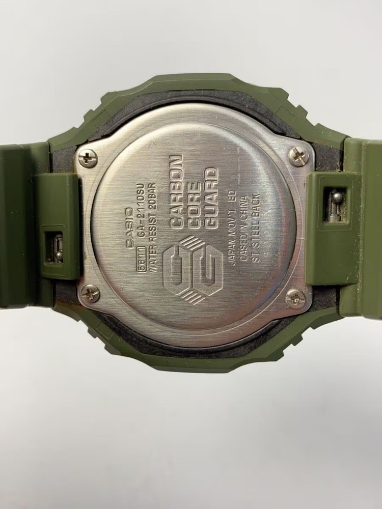 CASIO Quartz Watch G SHOCK Analog Digital BLK GRN