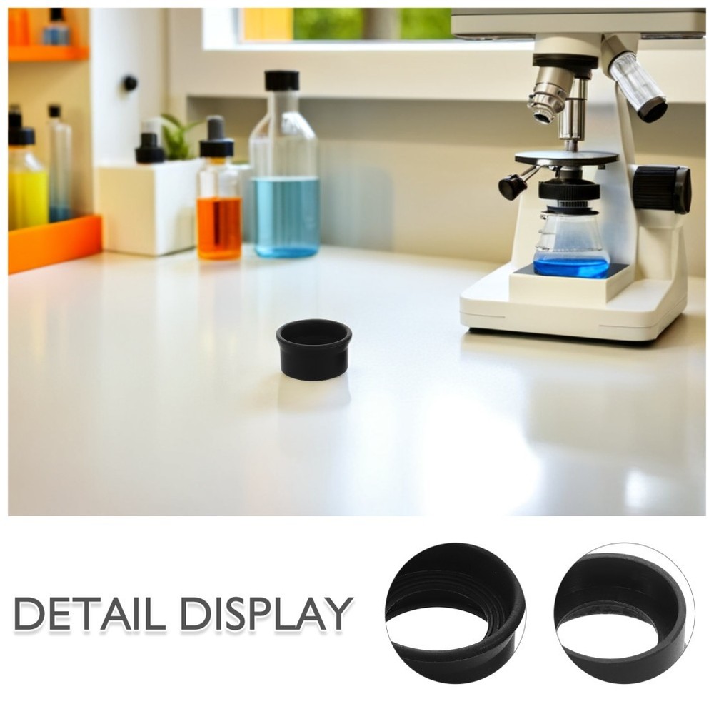 3 Pcs Microscope Eye Cups Eyepiece Protector Binocular Rubber Eyecups