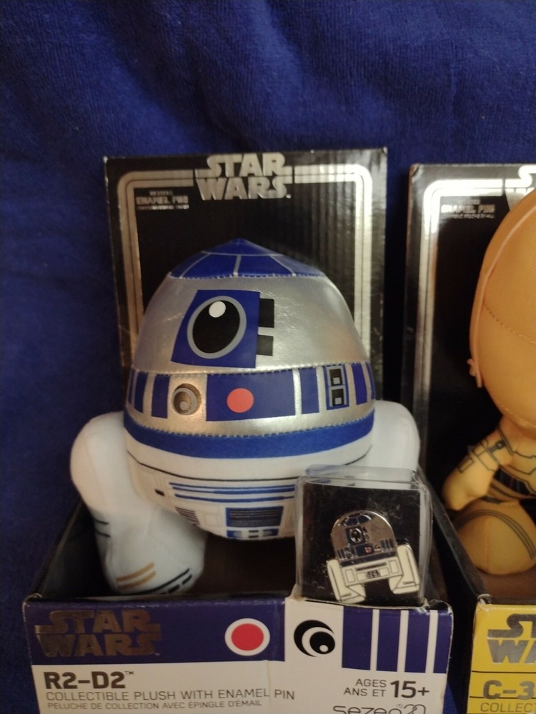 star wars plush With Pin (R2D2...C3PO)