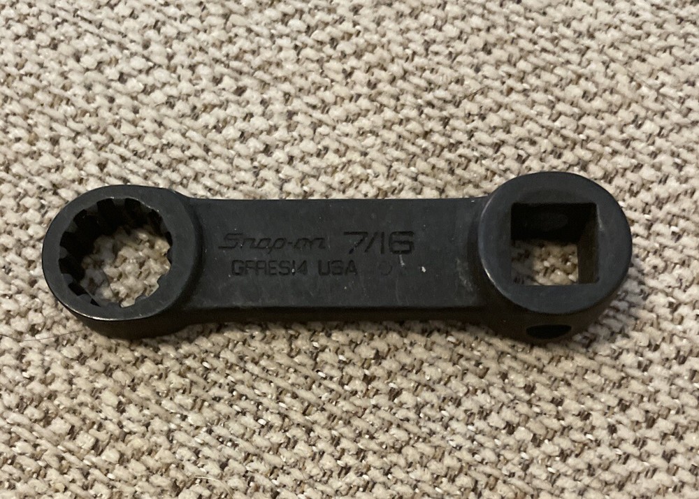 Snap-On 3/8 Drive SAE #14, 7/16" Hex, Spline Torque Adaptor