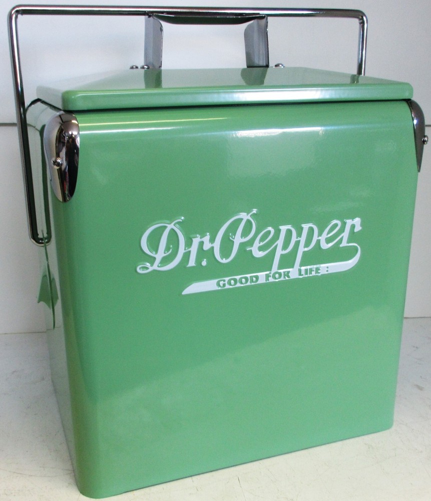 DR PEPPER Six Pack Soda Cooler  Embossed Lettering