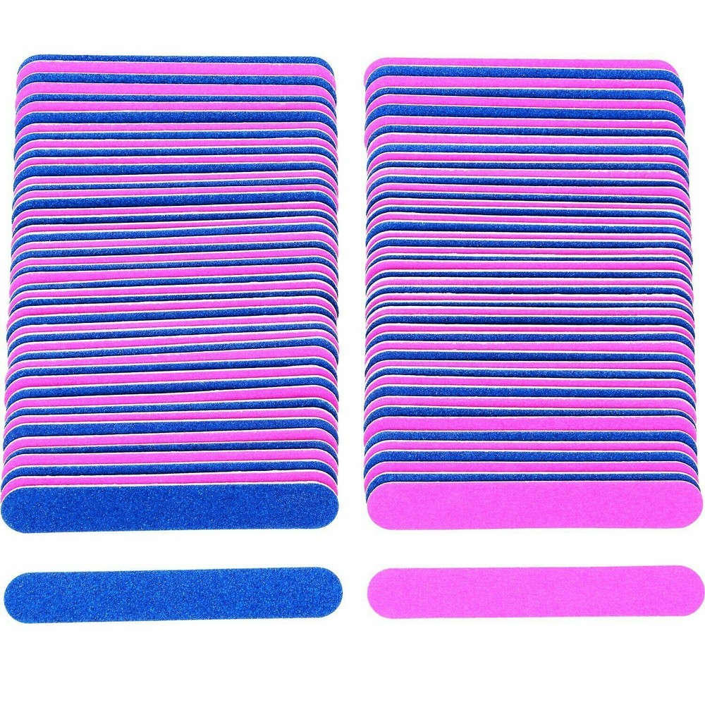 10PC Mini Nail Files Disposable Double Sided Manicure Tools Grit 2inch 100/240