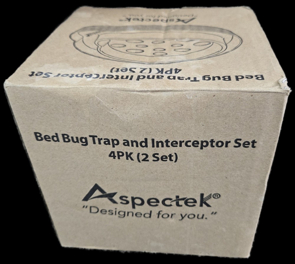 Aspectek Bed Bug Trap And Interceptor-Open Box- 4 pack (2 Set)