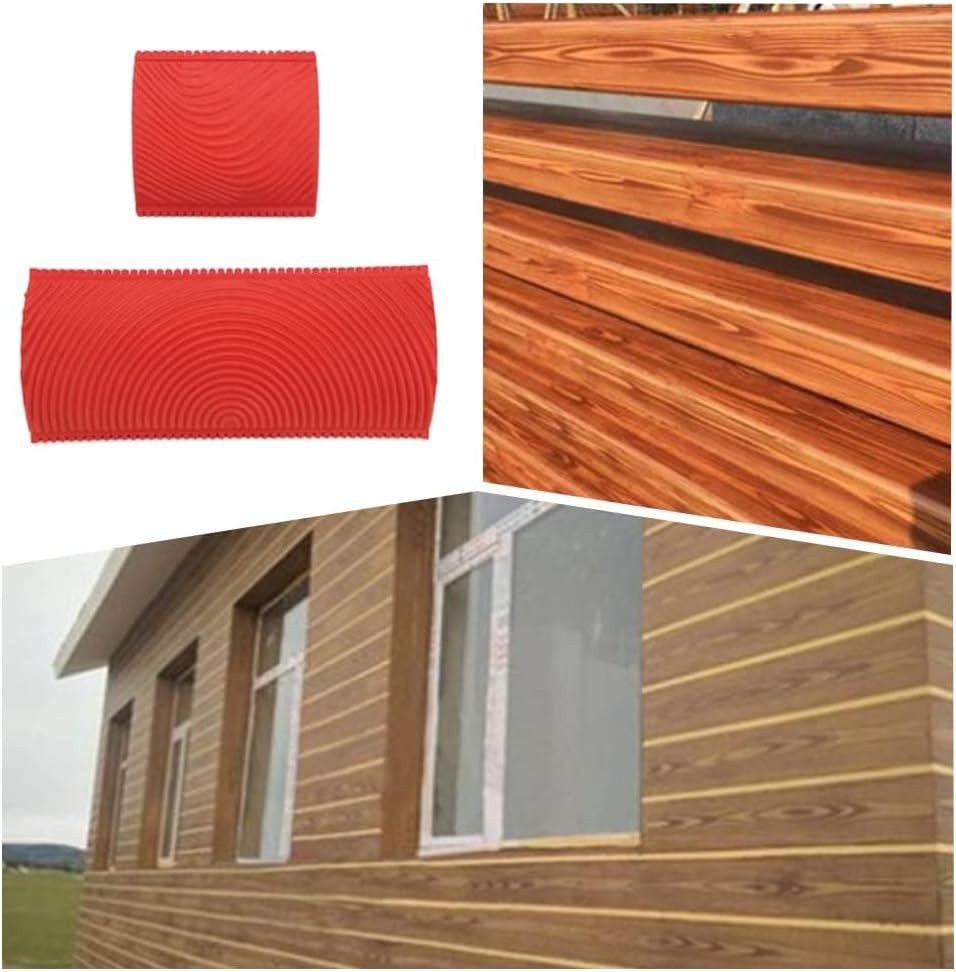 Wood Grain Tool 2 Pcs Graining Painting DIY Craft Graining...