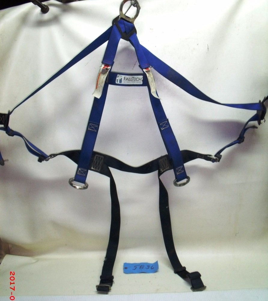 Safety Harness FallTech Contractor Full Body Roofer/Warehouse Tool Fall Tech Bra