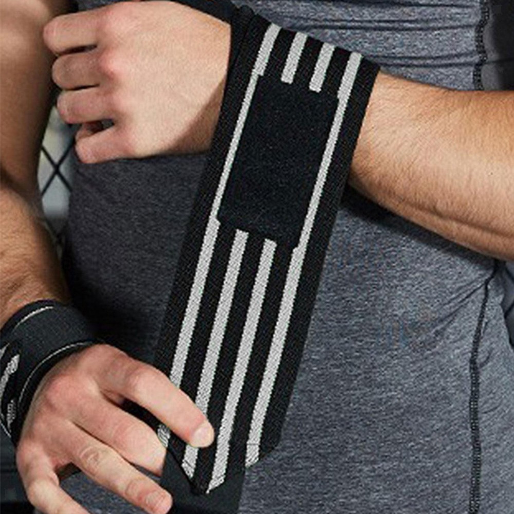 4 Pieces Weight Lifting Straps Compression Wrist Support Braces Hand Support