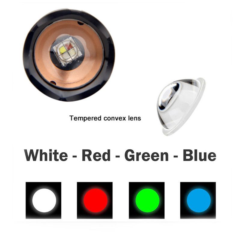 New USB Charging LED Flashlight Retractable Zoom Mini Flashlight 4 Light Source