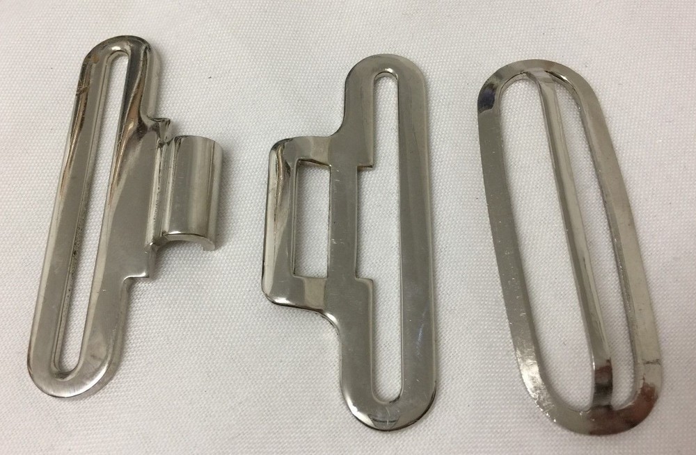 CHROME METAL CLASP BUCKLE - British Army Issue