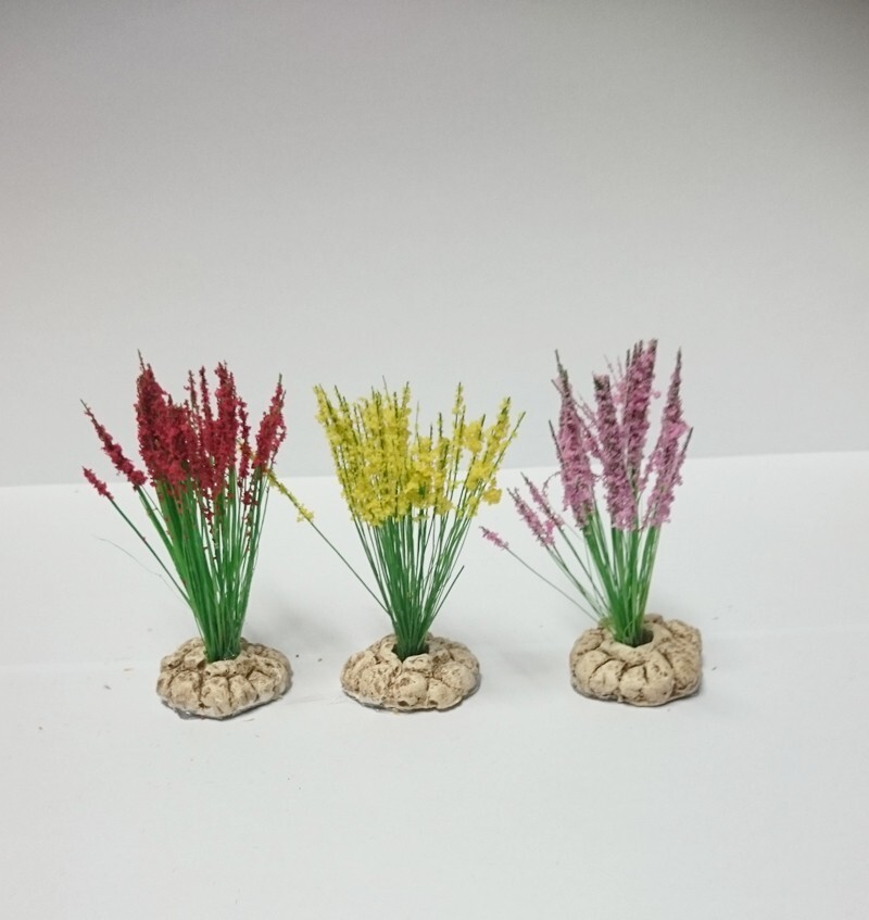 3 JONCS FLEURIS ASS. 7 CM - Artisan32 - 05824