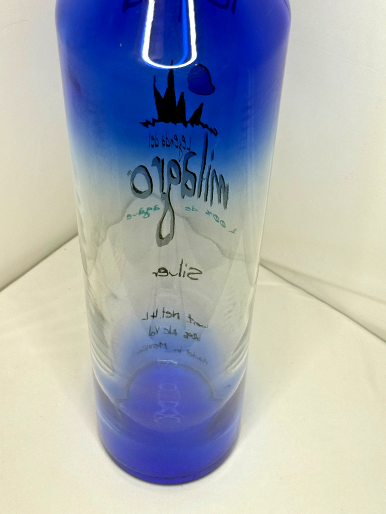 MILAGRO SILVER TEQUILA EMPTY 4L DUMMY DISPLAY BOTTLE 23" TALL