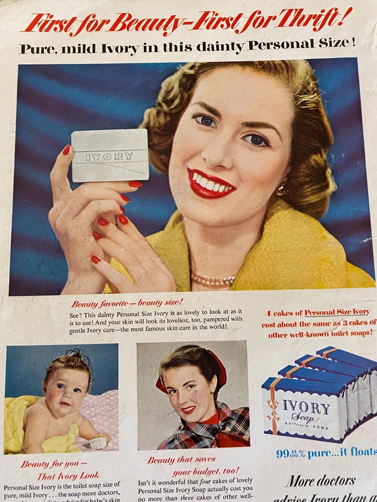 Ivory Soap, Full Page Vintage Print Ad