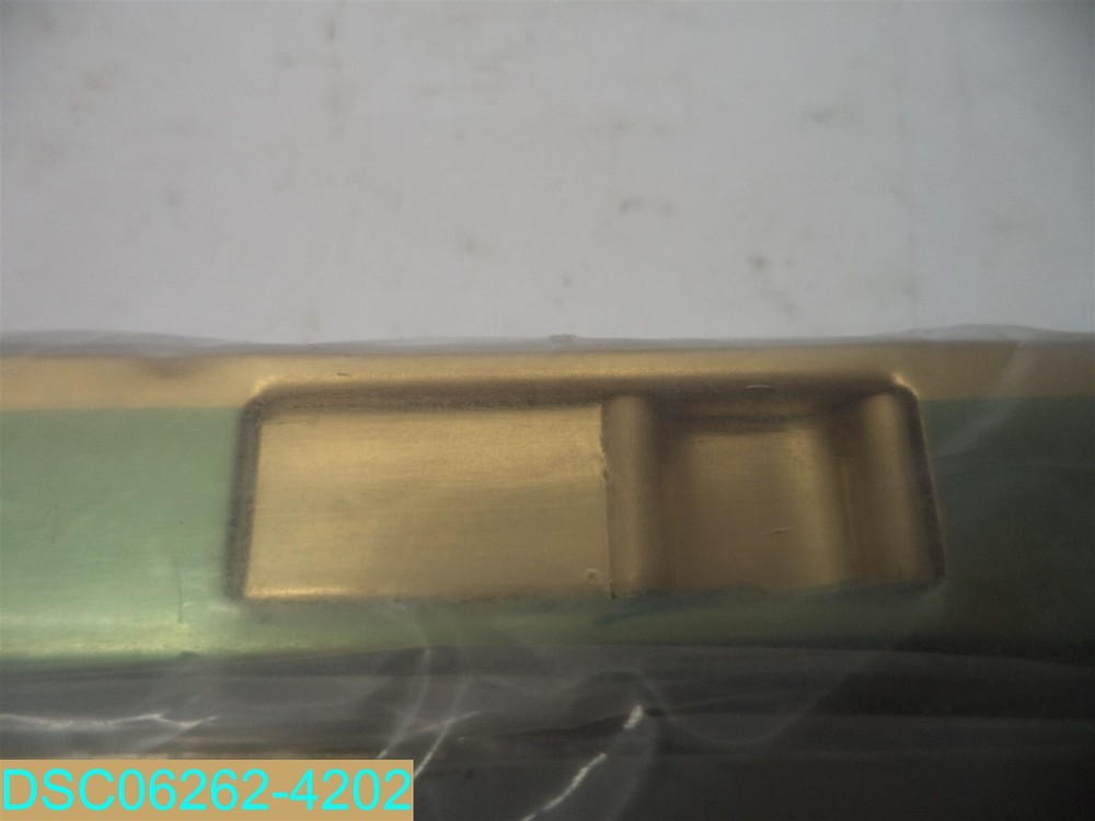 QCAA Flush Bolt 7" Brass Plated Solid Brass Face Plate