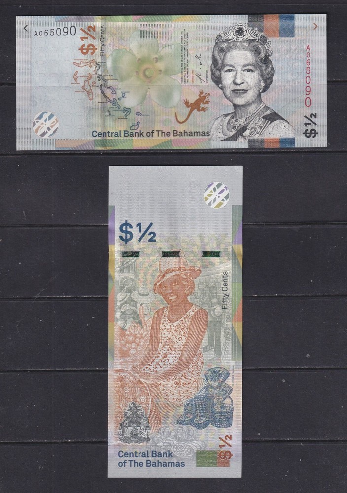 BAHAMAS - 2019 Half Dollar UNC Banknote