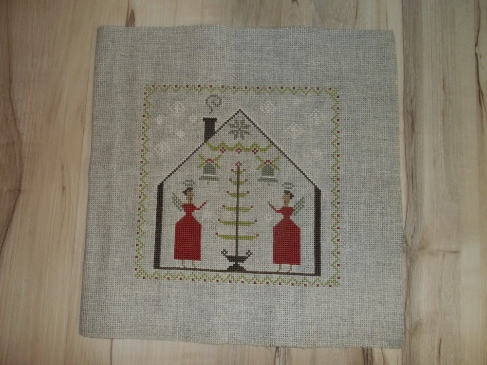 O' Tannenbaum Christmas Cross Stitch Completed