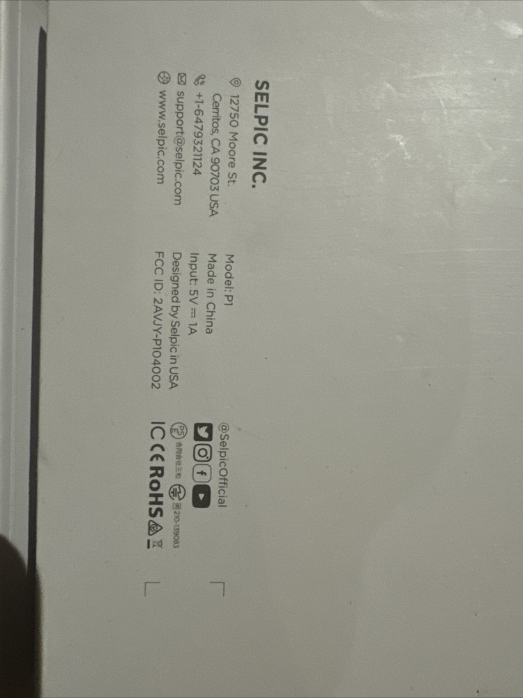 Selpic Worlds Smallest Printer