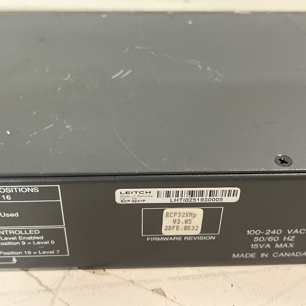 Leitch RCP-32x1P Remote Panel