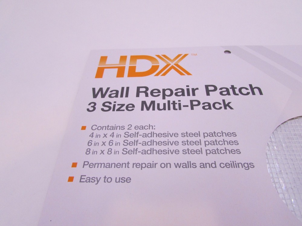 WALL AND CEILING REPAIR PATCH 6 PATCHES ( 3 SIZE MULTI PACK )