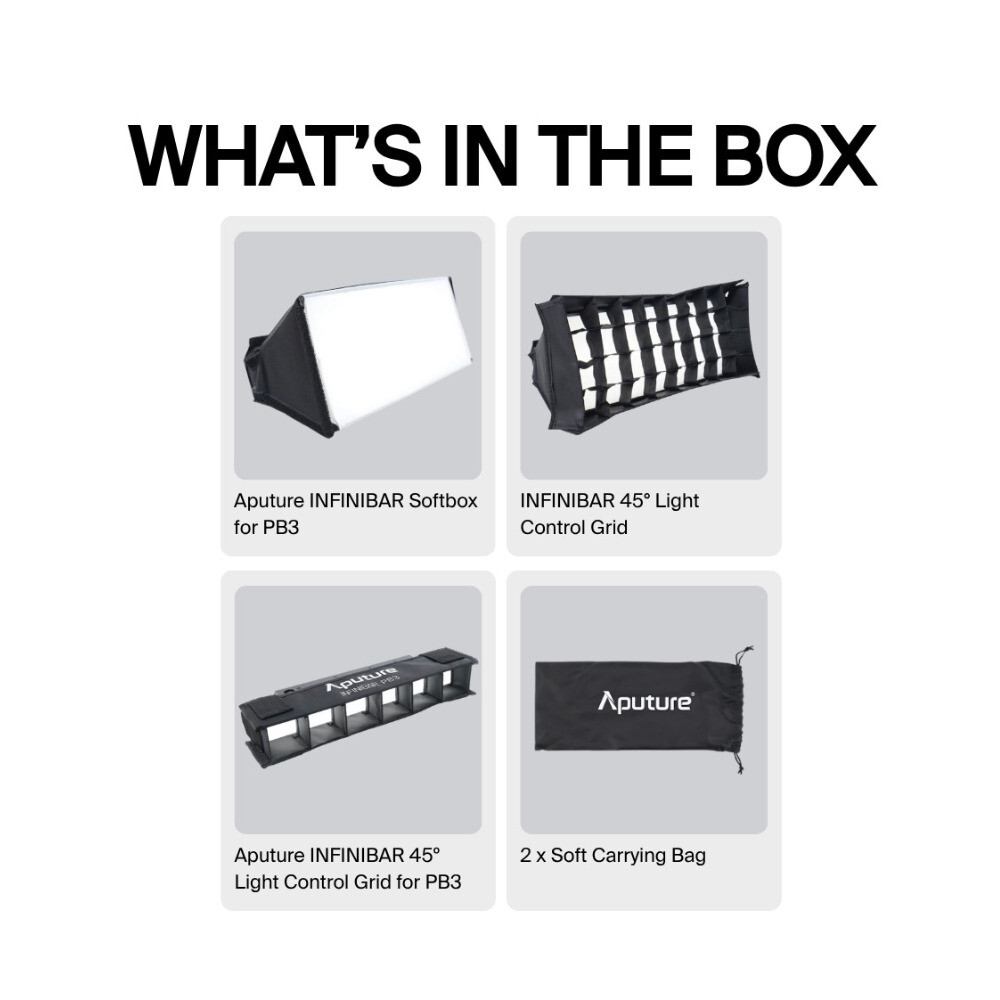 Aputure PB3 Softbox and Aputure PB3 Grid