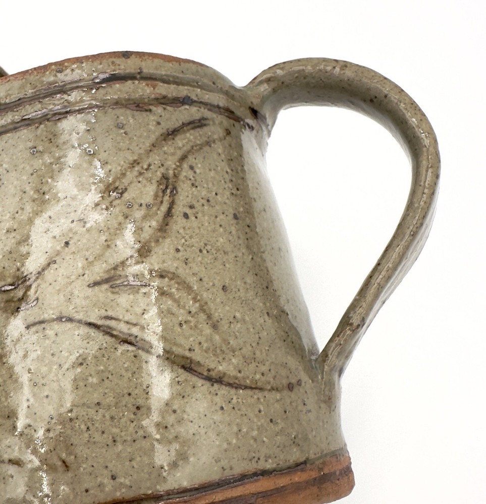 STUDIO ART POTTERY WATERING CAN COLLEEN LAPPE ARTIST CERAMIC EARTHENWARE FISH