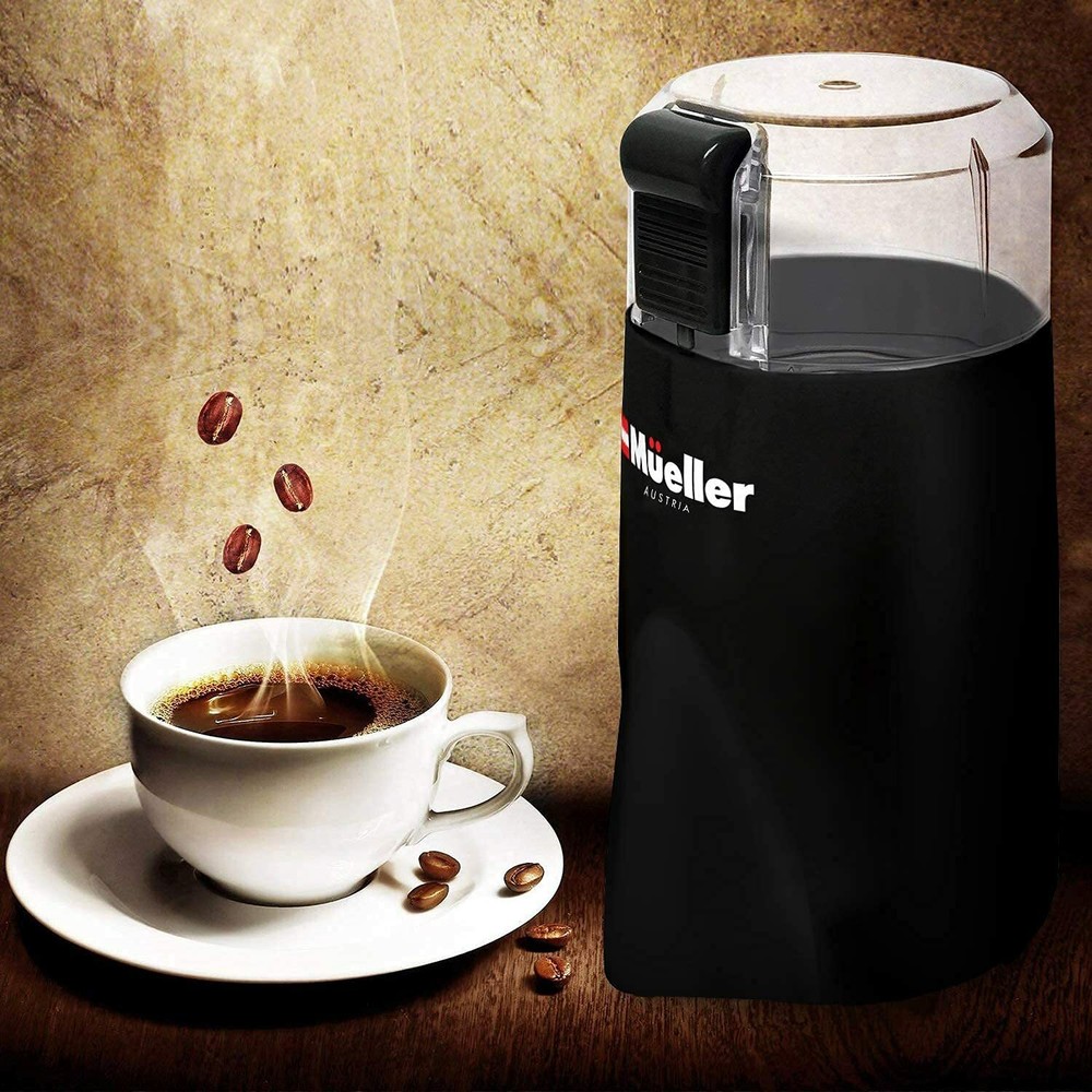 Mueller HyperGrind Precision Electric Spice/Coffee Grinder Mill - Black