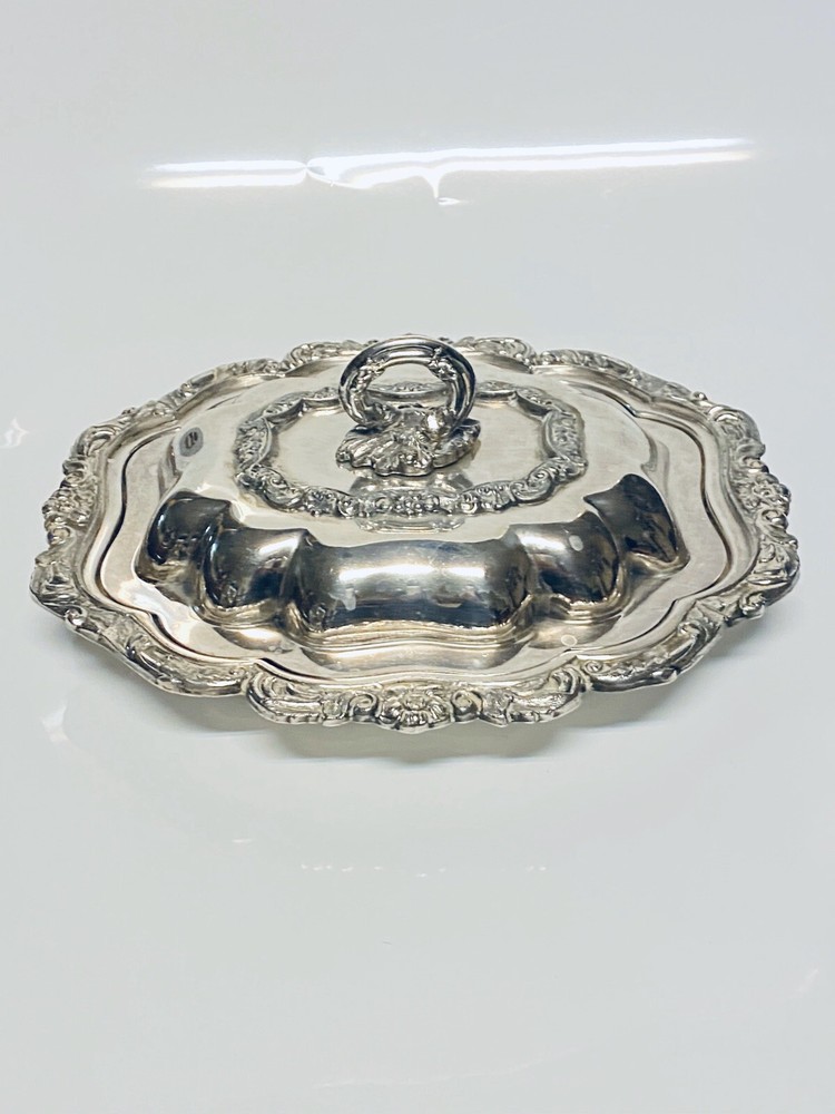 Barbour International Silver Plate Covered Entree Severing Dish