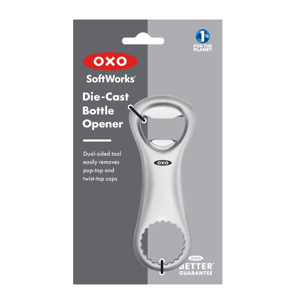 OXO SoftWorks Die-Cast Double-Sided Bottle Opener