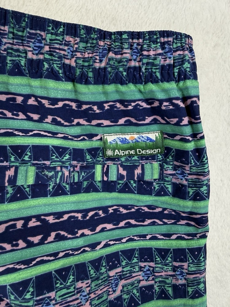 Alpine Design Shorts Mens Large Blue Lined 5” Pull On New NWT