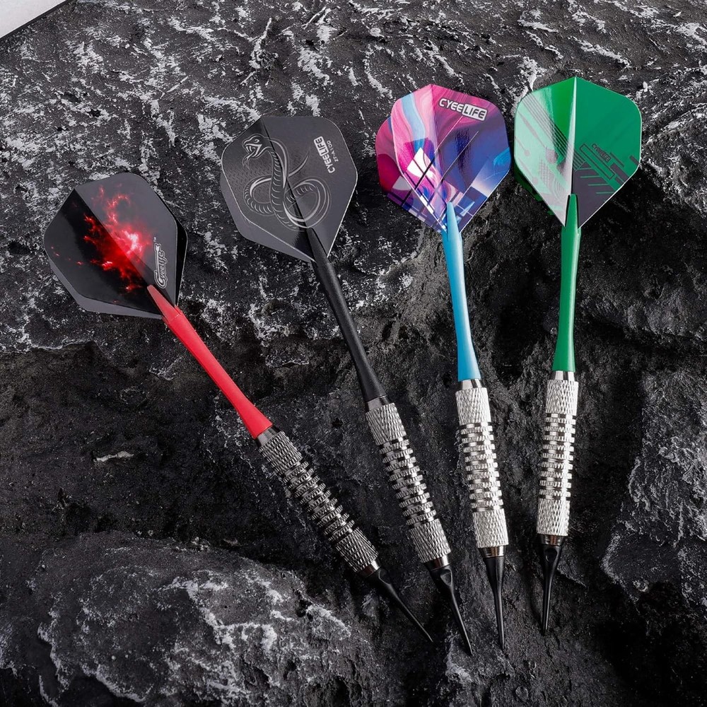 18PCS Soft Tip Darts Set Plastic Tips for Electronic Dart Board Game