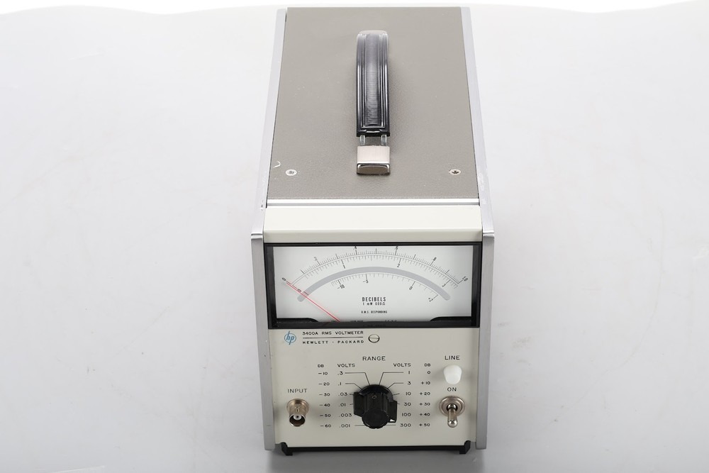 HP 3400A Analog RMS Voltmeter With Option C10 - Rear Input