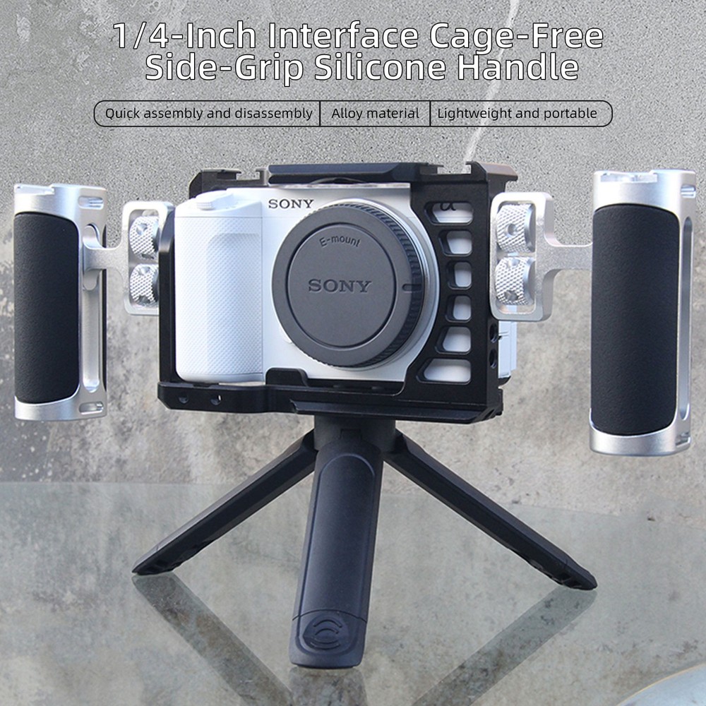 Mini Side Handle Camera Camera Cage Side Handgrip Aluminum Adjustable Hand Grips