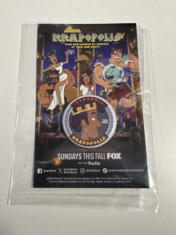 SDCC 2024 Krapopolis Pin (Tyrannis)