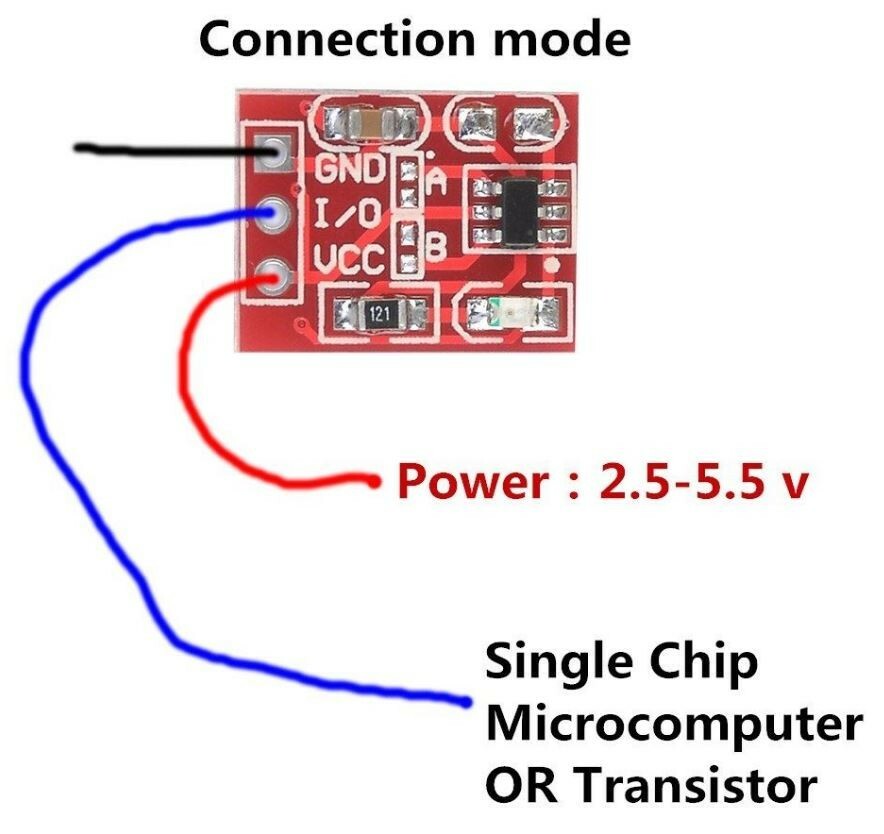 10Pcs TTP223 Capacitive Touch Switch Module Locking/No-Locking Fast USA Shipping