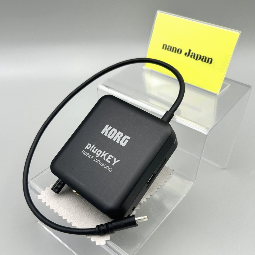 Korg PlugKey Mobile MIDI Audio Interface iOS iPhone iPad Lightning Black Used