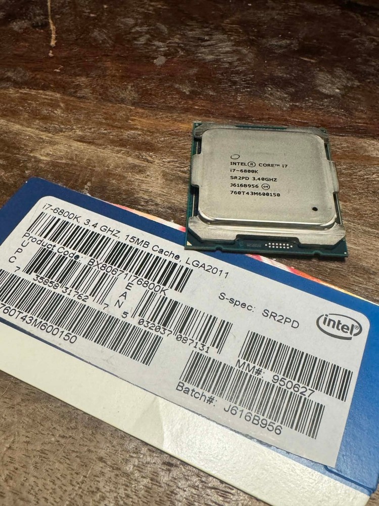 Intel Core i7-6800K 3.4GHz 6-Core LGA 2011 15MB Desktop CPU Processor SR2PD