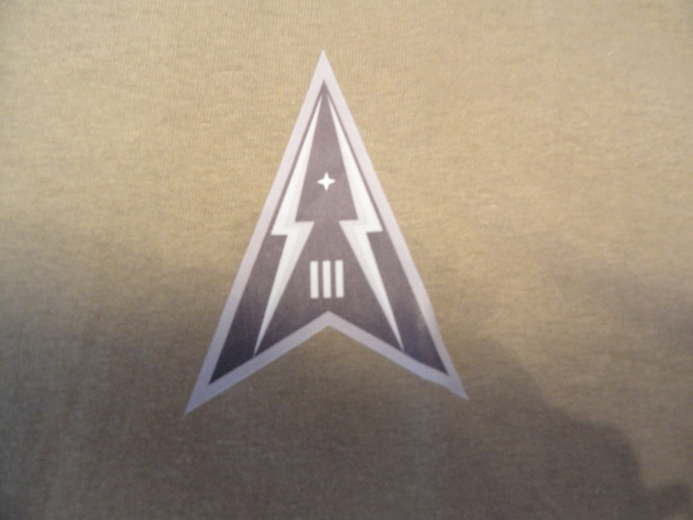 DISCONTINUED 380TH SPACE CONTROL SQUADRON UNIT SHIRT TAN MEDIUM