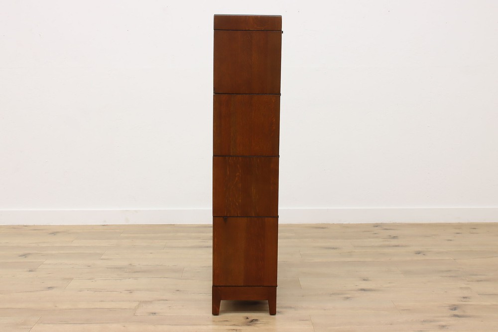 Gunn Antique 4 Stack Oak Lawyer Bookcase #50808
