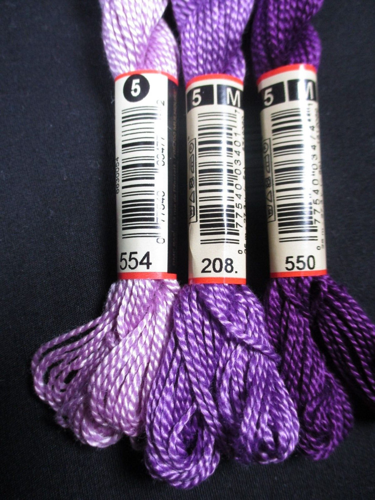 Perle Floss Lot #2 - 18 DMC #5 Perle Floss/Thread - No Duplicates
