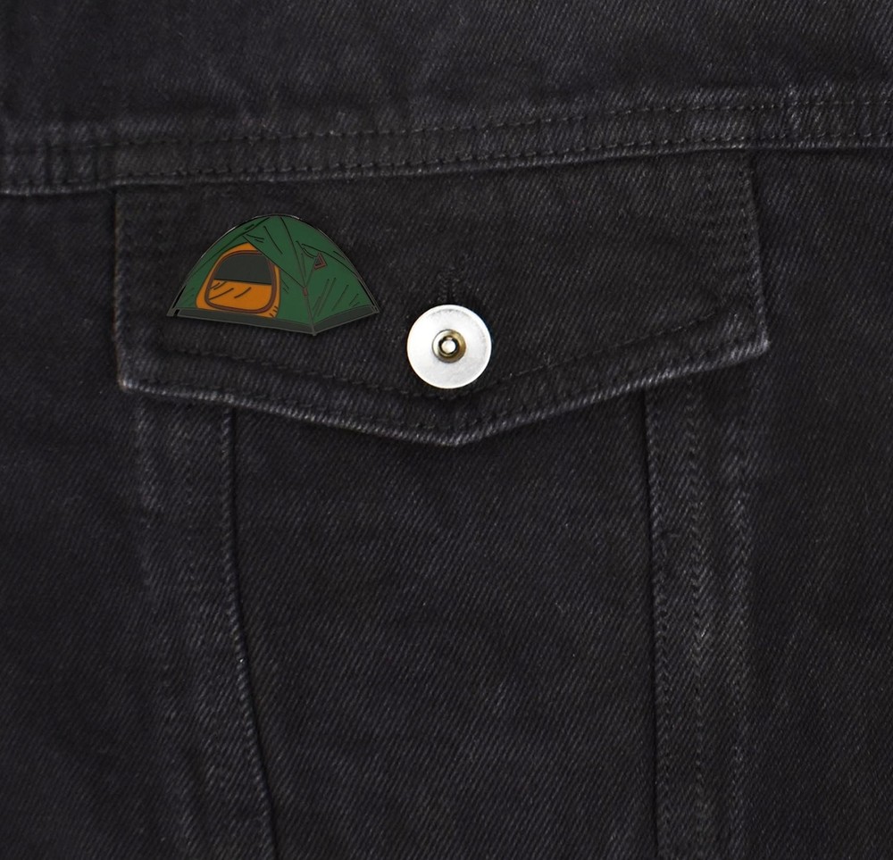Camping Tent Enamel Pin