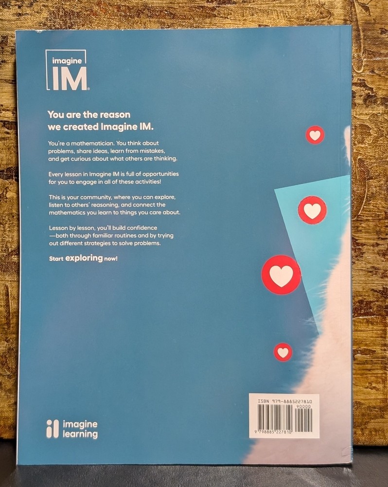 IM Imagine Learning Grade 8 Math Units 7-9 Student Workbook - NEW