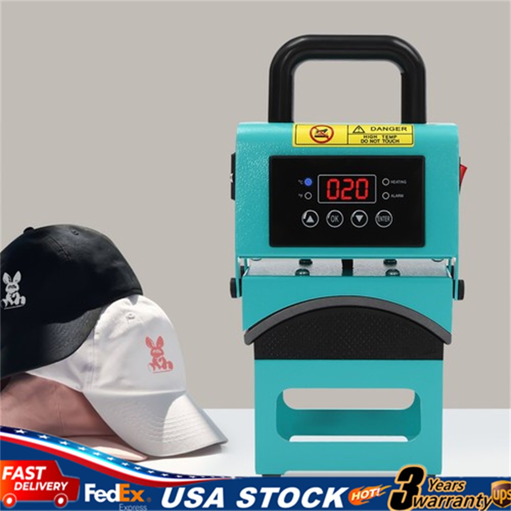 350 W Hat Heat Press Machine Semi-Automatic Sublimation Cap Heat Press Machine