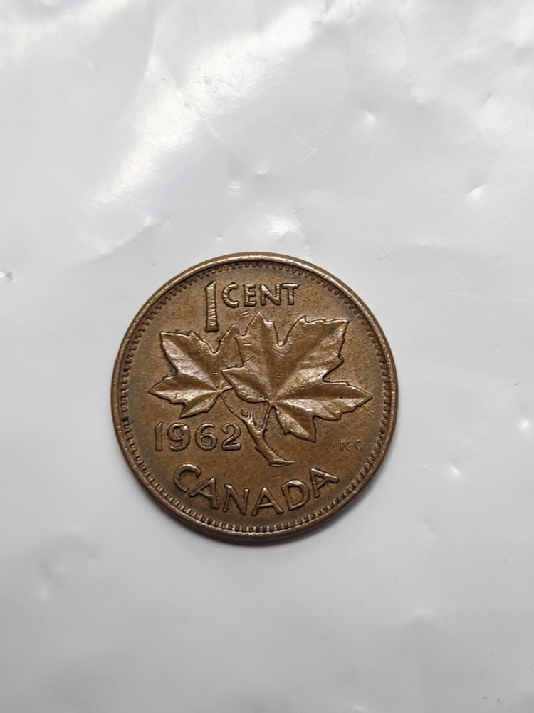 1962 Canada 1 Cent Queen Elizabeth II, Circulated