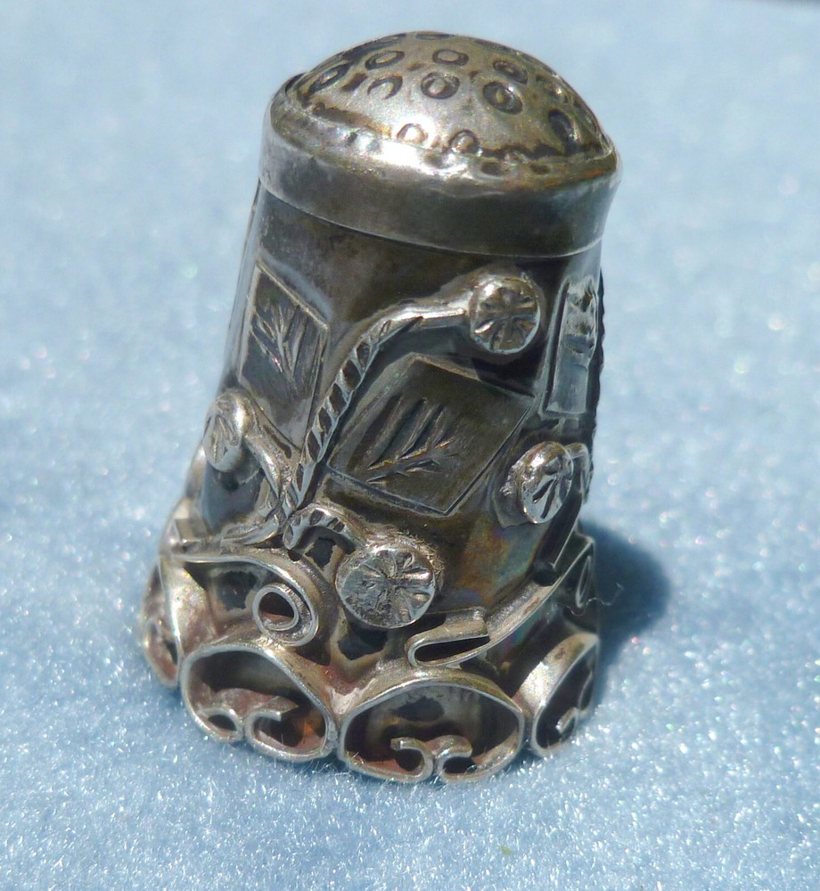 Vintage Sterling Silver Sewing Thimble Mexico