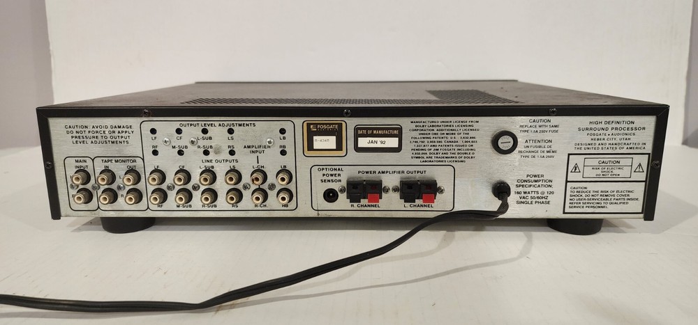 Fosgate Audionics Digital Servo Logic Surround Processor PRO + DSL TWO No Remote