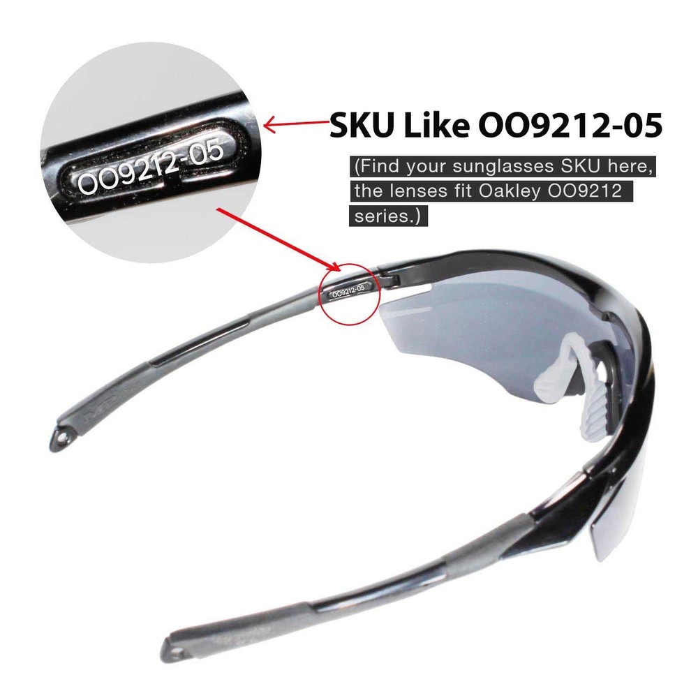 Walleva Replacement Lenses with Earsocks for Oakley M2 - Multiple Options